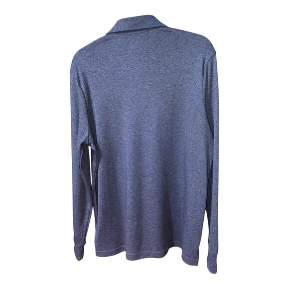 Lands' End Men Long Sleeve Traditional Fit Polo Shirt Size Medium - Picture 2 of 4